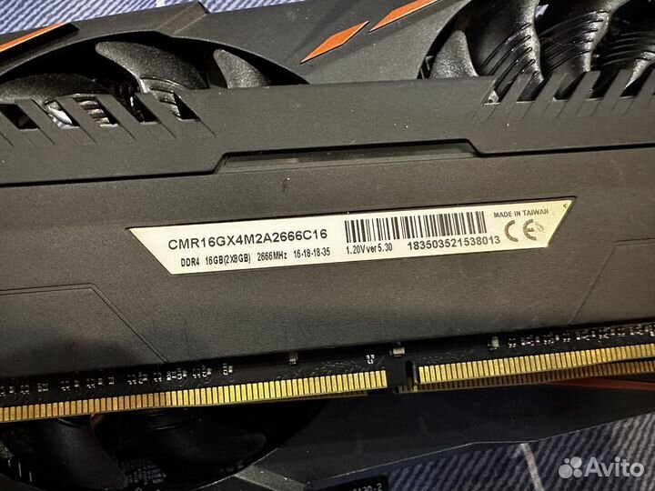 GTX1060 6Gb, бонусом озу 2x8 Corsair