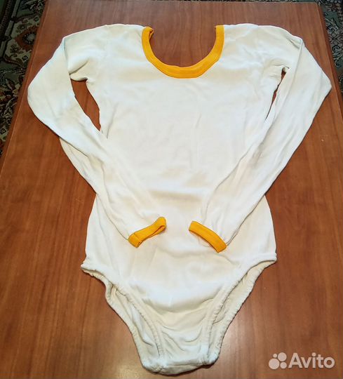 Купальник гимнастический белый