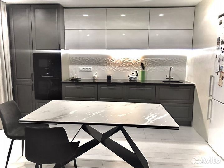 Прямой кухонный гарнитур AGT фасады