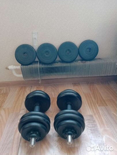 Гантели разборные обрезиненные