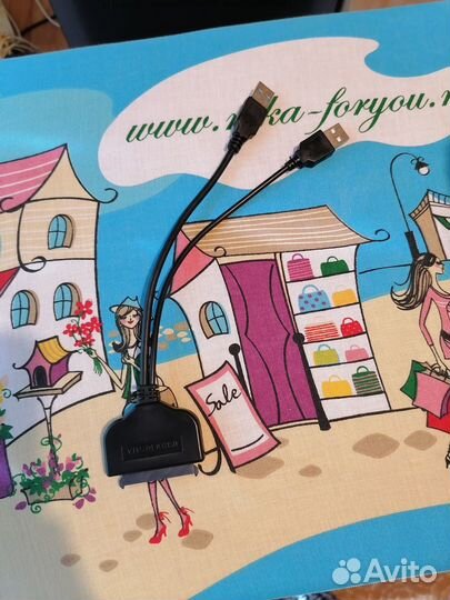 Кабель переходник адаптер USB для жёсткого диска