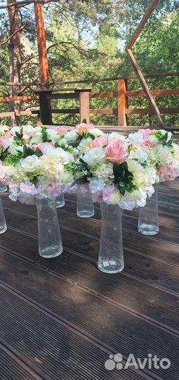 Свадебные украшения на стол