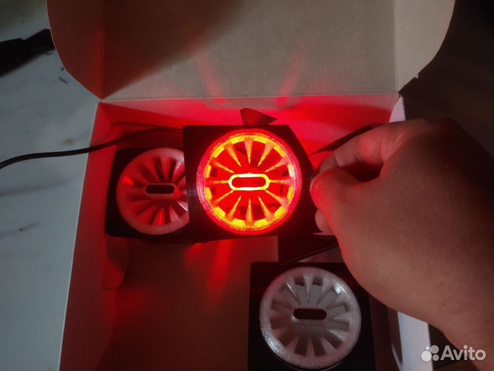 Дефлекторы печки на газель AMG(с подсветкой)