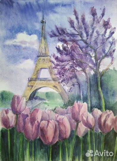 Картина акварелью 