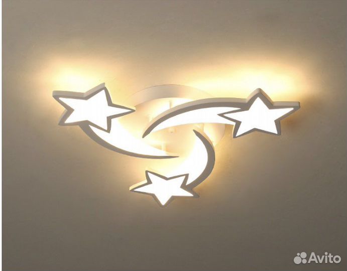 Люстра светодиодная потолочная, Звёзды