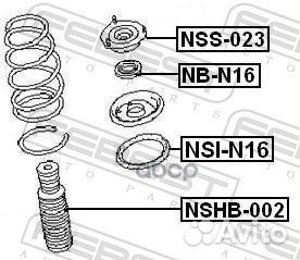 Опора амортизатора nissan almera 00-12 перед.пр