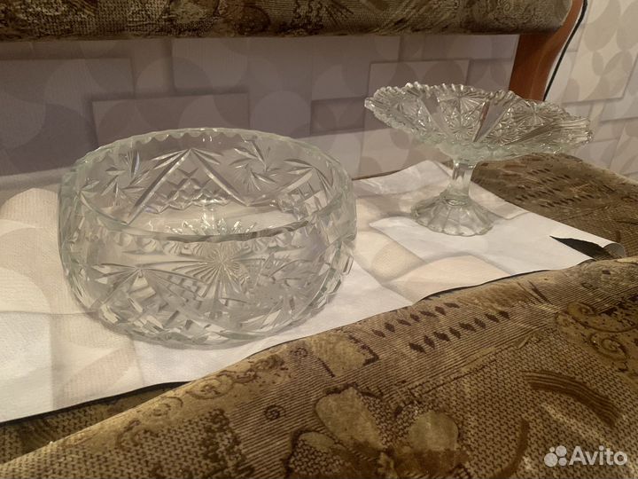 Хрустальная конфетница,салатница