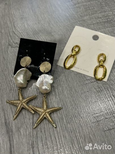 Серьги mango zara