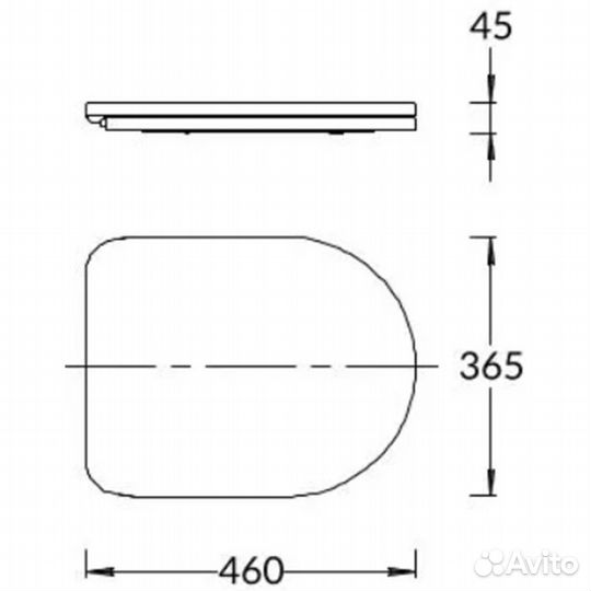 Kerama Marazzi Сиденье pompei PO.seat.01\BLK