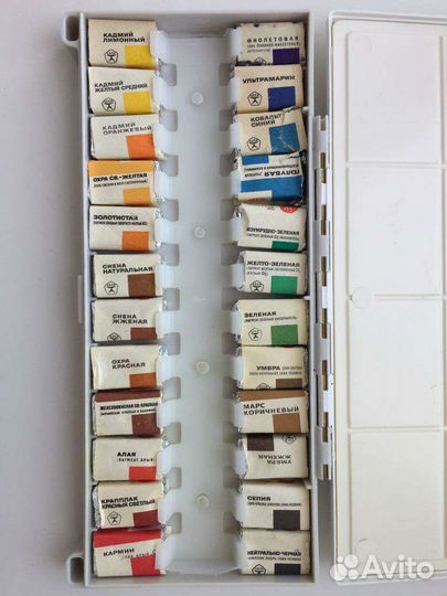 Краски акварельные художественные СССР новые