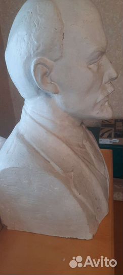 Бюст ленина гипс