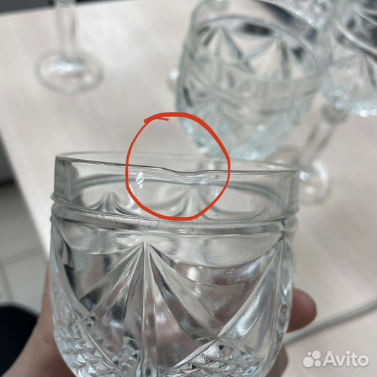 Набор стеклянных фужеров СССР (Сзр)