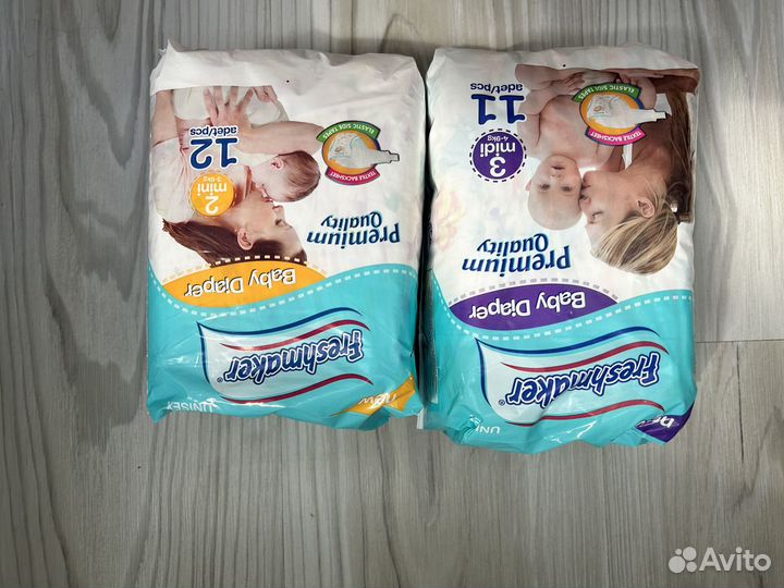 Подгузники 3-6 кг