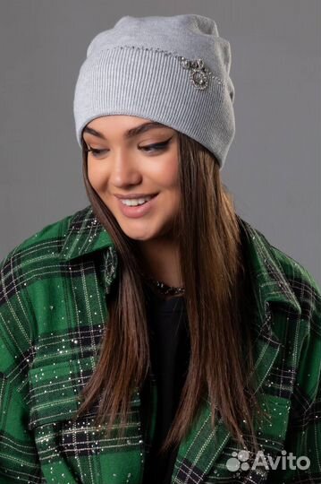 Шапка женская без утеплителя