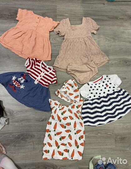 Набор из 47 брендовых вещей на малышку