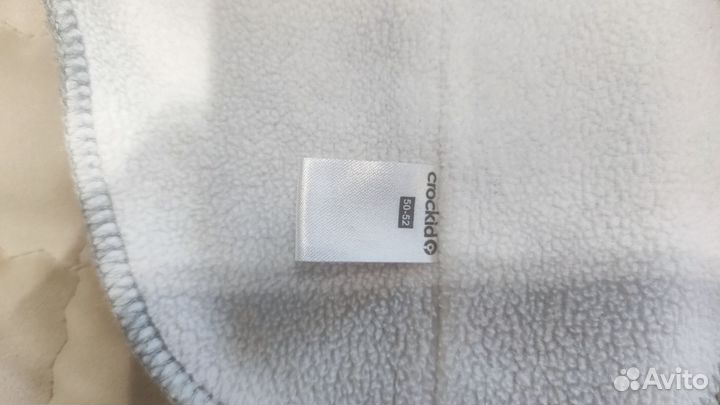 Шапка шлем и шарф для девочки 50-52