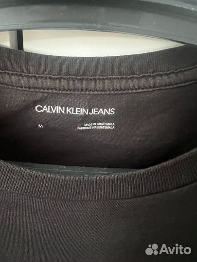 Calvin klein футболка черная мужская