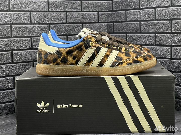 Кроссовки Adidas Samba Pony Leopard x Wales Bonner