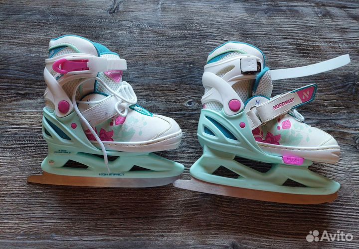 Коньки детские раздвижные 26-31р