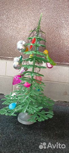 Елка искусственная СССР с игрушками