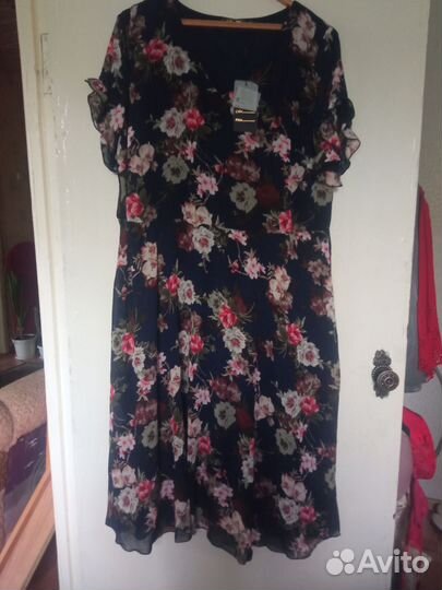 Платье шифон 56р