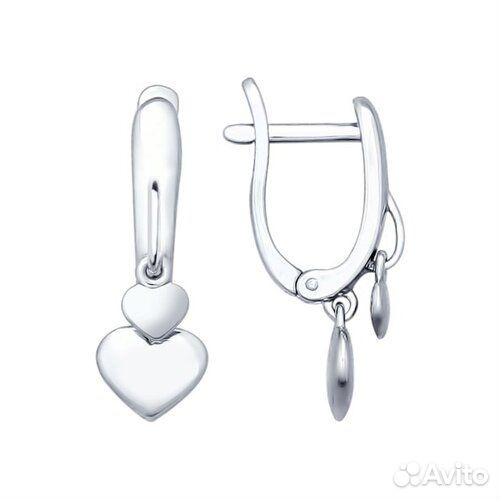 Серьги sokolov из серебра, 94022163