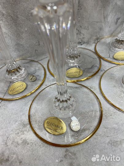 Бокалы для шампанского хрусталь Италия