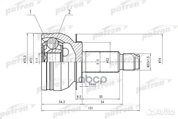 ШРУС наружн к-кт A:27, B:30 subaru: Legacy IV