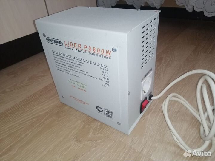 Стабилизатор напряжения Inteps Lider PS800W