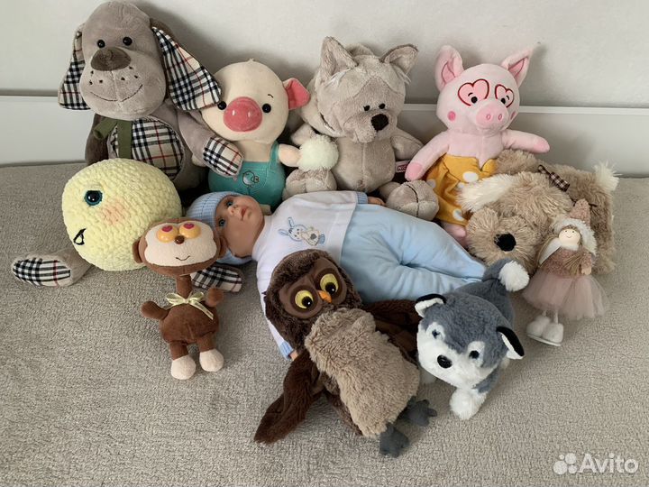 Мягкие игрушки, пупс
