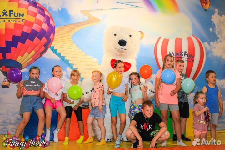 Ростовая кукла белый мишка