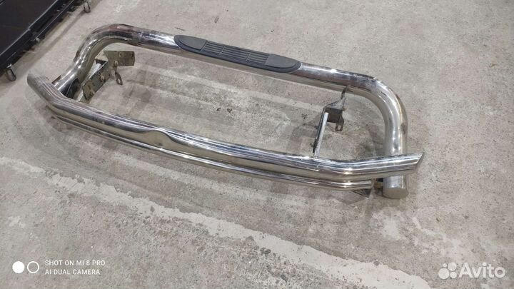 Защита заднего бампера Toyota LC Prado