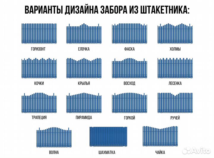 Штакетник под ключ