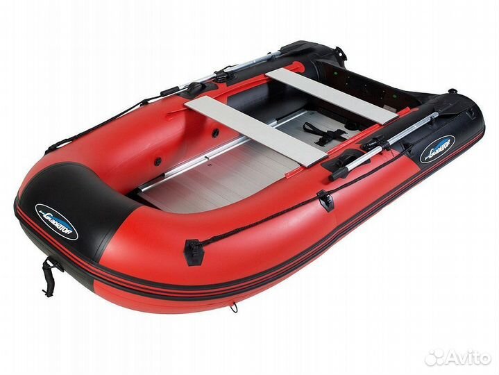 Надувная лодка gladiator B330AL красно-черная
