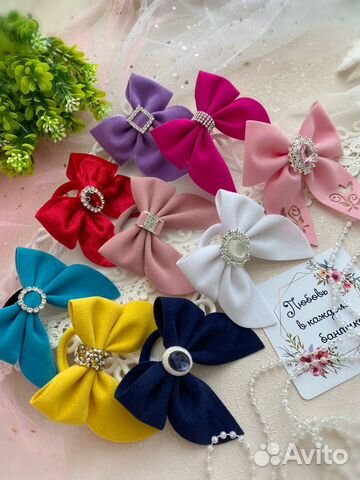 Бантики для волос ручной работы