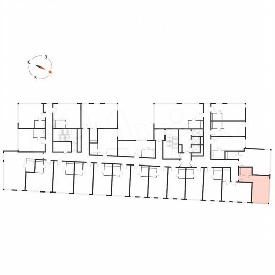 Апартаменты-студия, 32,1 м², 6/10 эт.