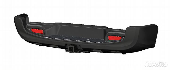 Бампер авс-Дизайн задний с квадратом под дополните