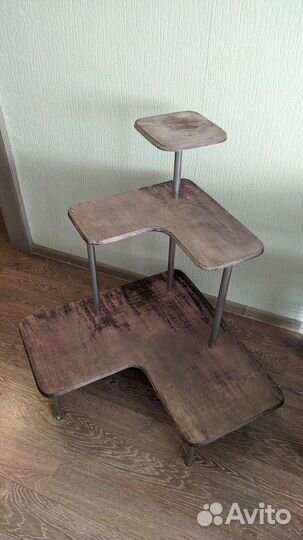 Полка для цветов, угловая