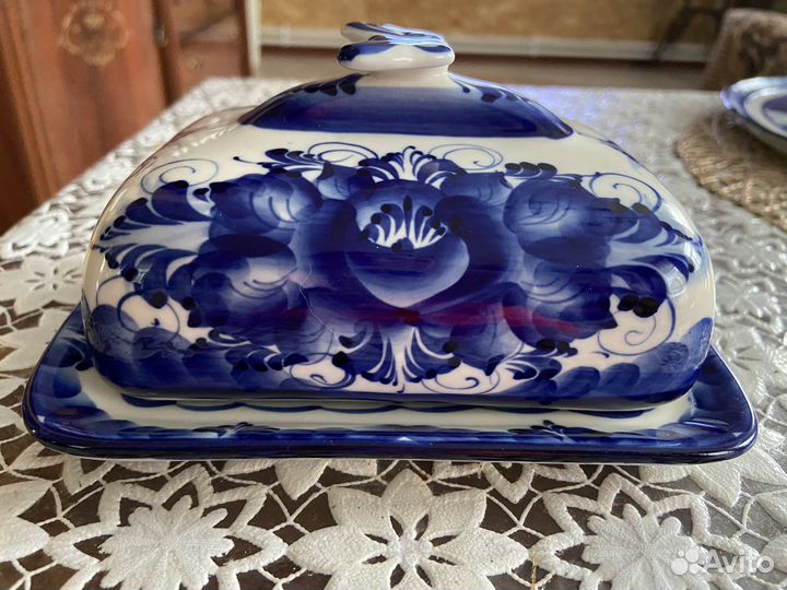 Масленка гжель