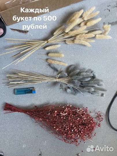 Букеты сухоцветов