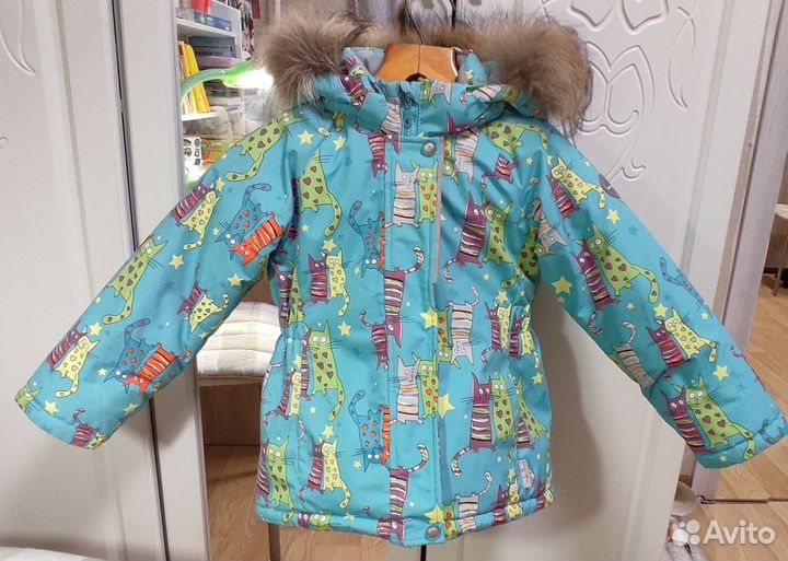 Зимний костюм для девочки 110 116