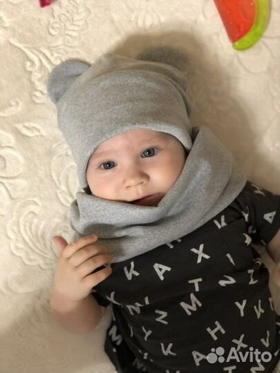 Шапка и снуд демисезонные