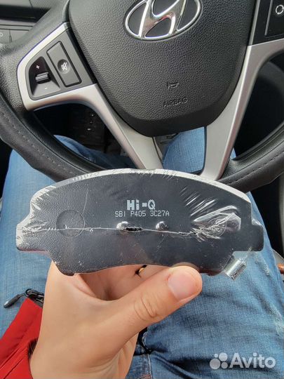 Передние колодки Hi-Q на Hyundai Solaris / Kia Rio