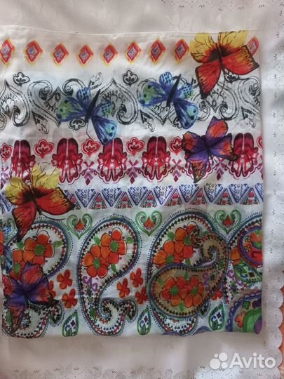 Платок женский Индия, вискоза 100х100