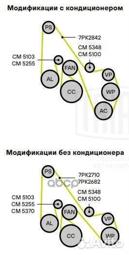Ролик привод. ремня для а/м Ford Transit (06)