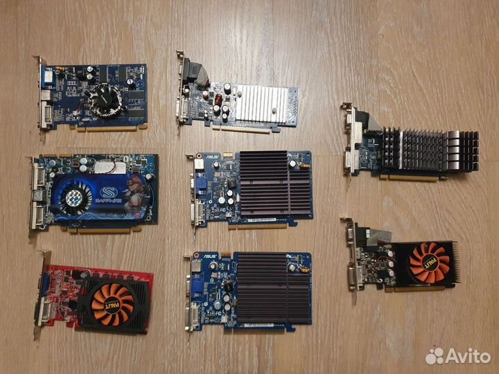 Видеокарты разные PCI Express