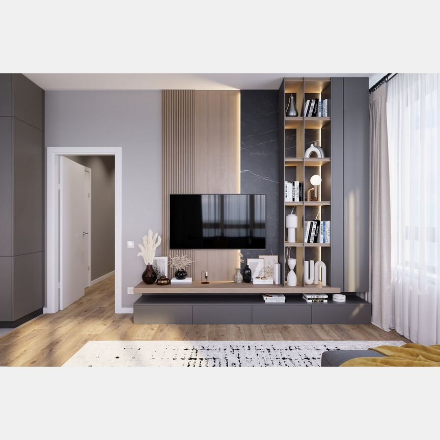 2-к. квартира, 57,2 м², 2/25 эт.