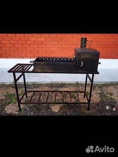 Мангал с печью под казан, печь под казан