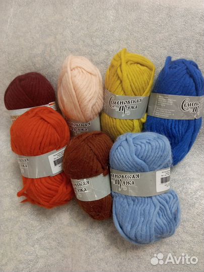 Пряжа ровница для вязания и валяния