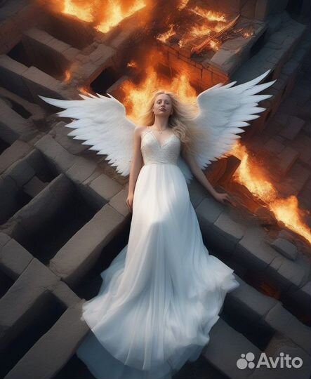 Крылья ангела белые